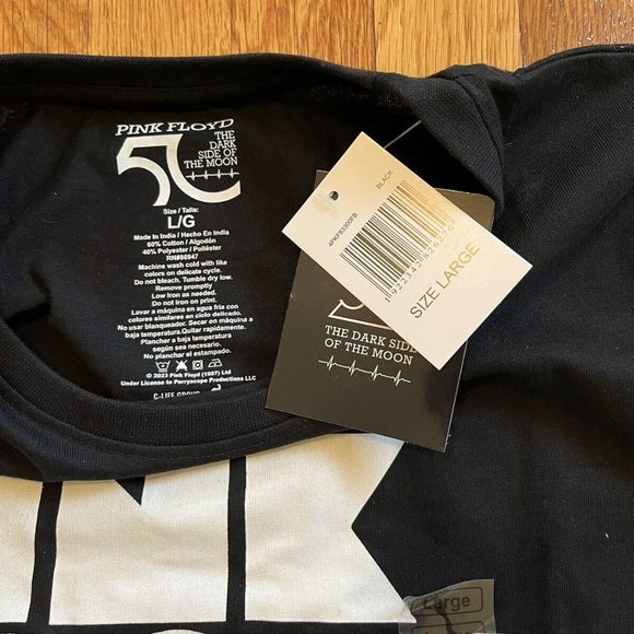 NWT Pink Floyd 50th Dark Side Of Moon T Shirt L - Picture 4 of 8